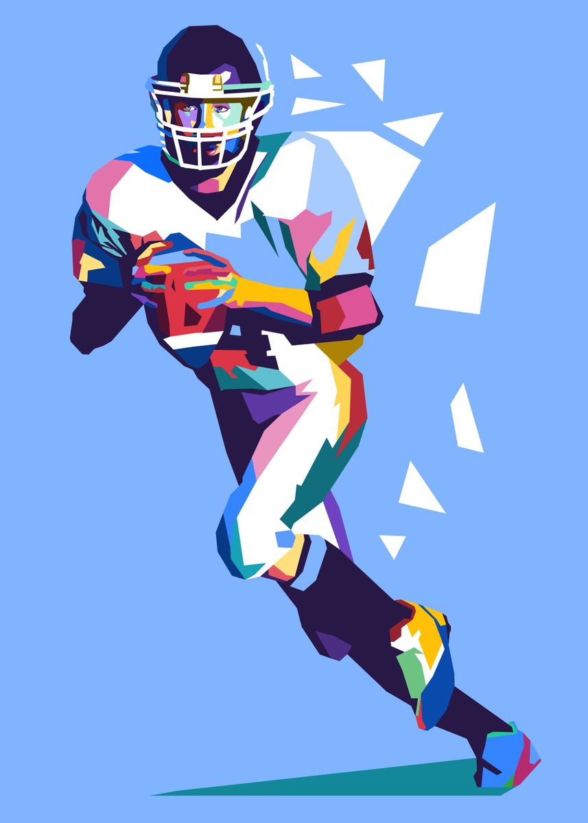 'American Football Pop Art' Poster by Ro | Displate