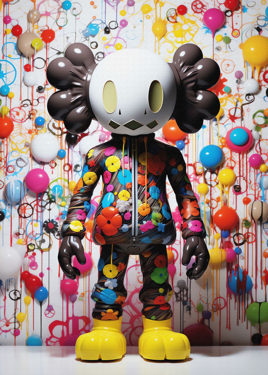 'Kaws Kaw Hypebeast' Poster, picture, metal print, paint by XmeShop ...