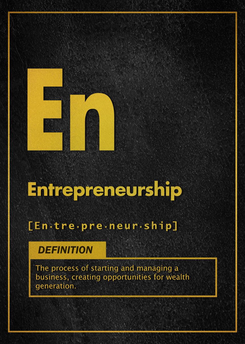 entrepreneurship-poster-picture-metal-print-paint-by-definition