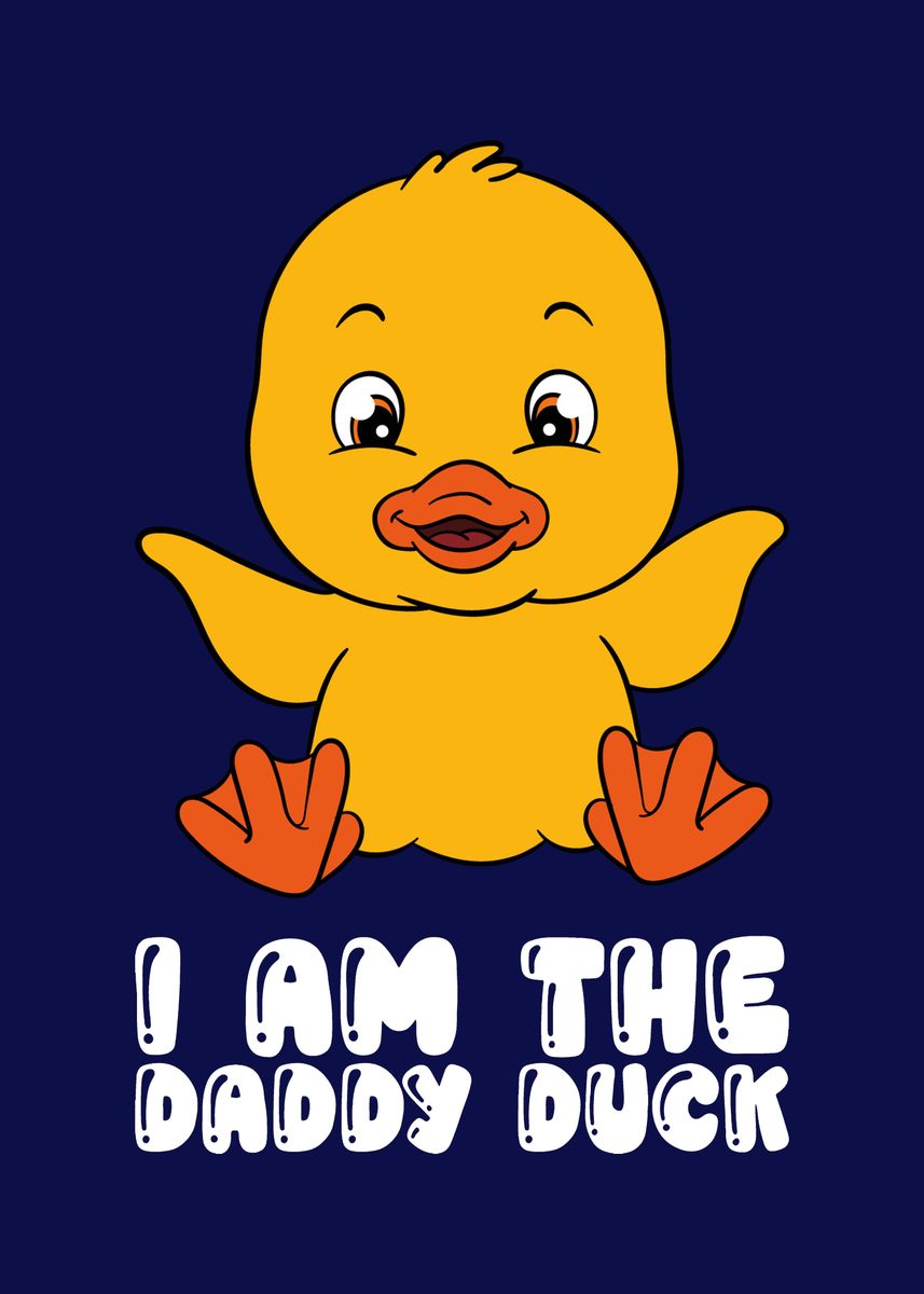 'Funny Duck Graphic' Poster, picture, metal print, paint by MzumO ...