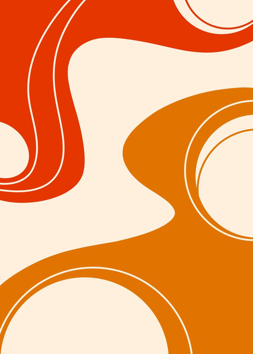 'Abstract V24' Poster, picture, metal print, paint by Art Fundamentals