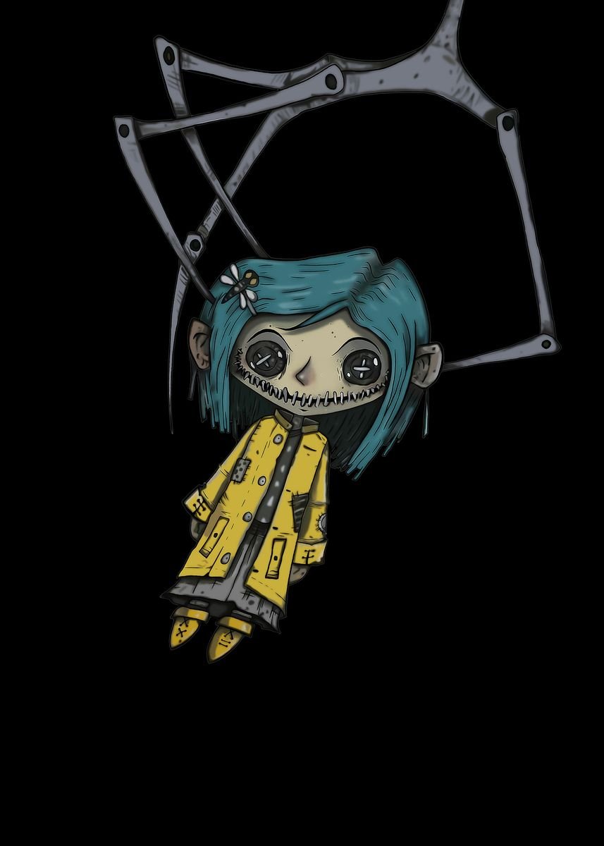 Coraline' Poster, picture, metal print, paint by BraveHeart Productions