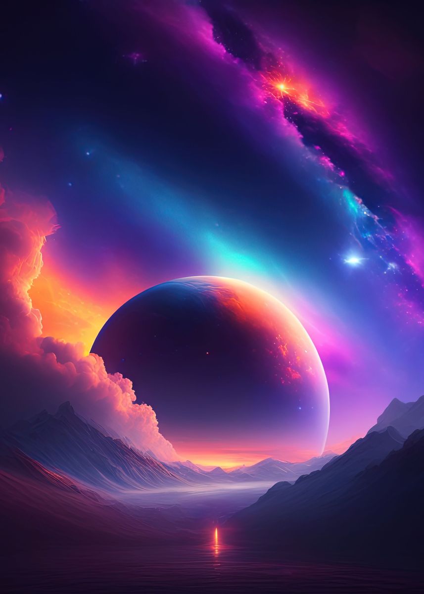 Cosmic Horizon Poster By Ilyrin Displate