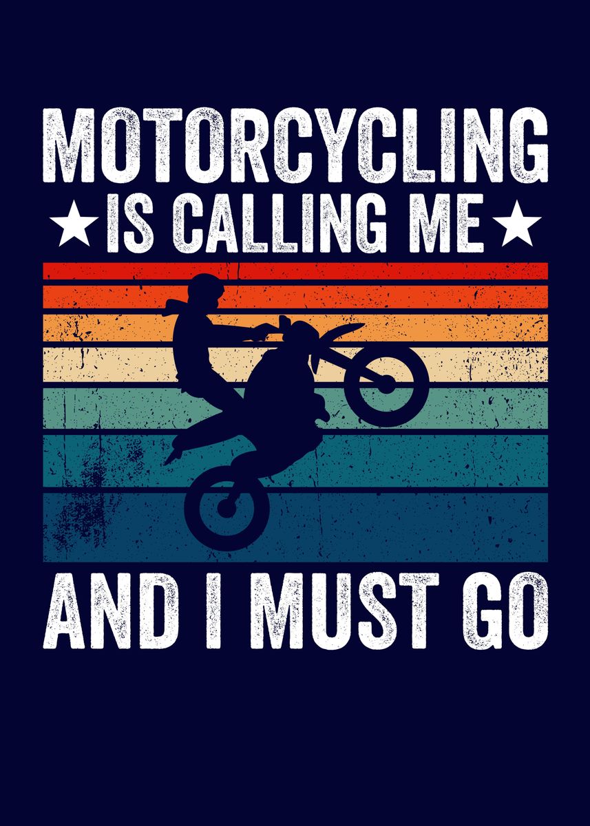 'Funny Motorcyclist' Poster, picture, metal print, paint by MzumO ...