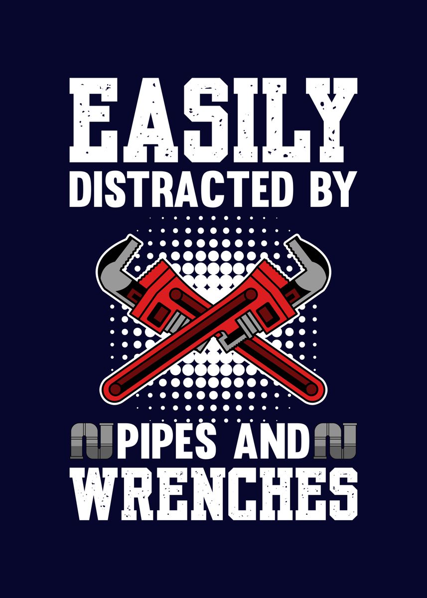 &lsquo;Funny Plumber&rsquo; Poster by MzumO | Displate