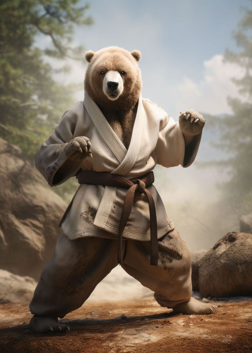 karate teddy bear