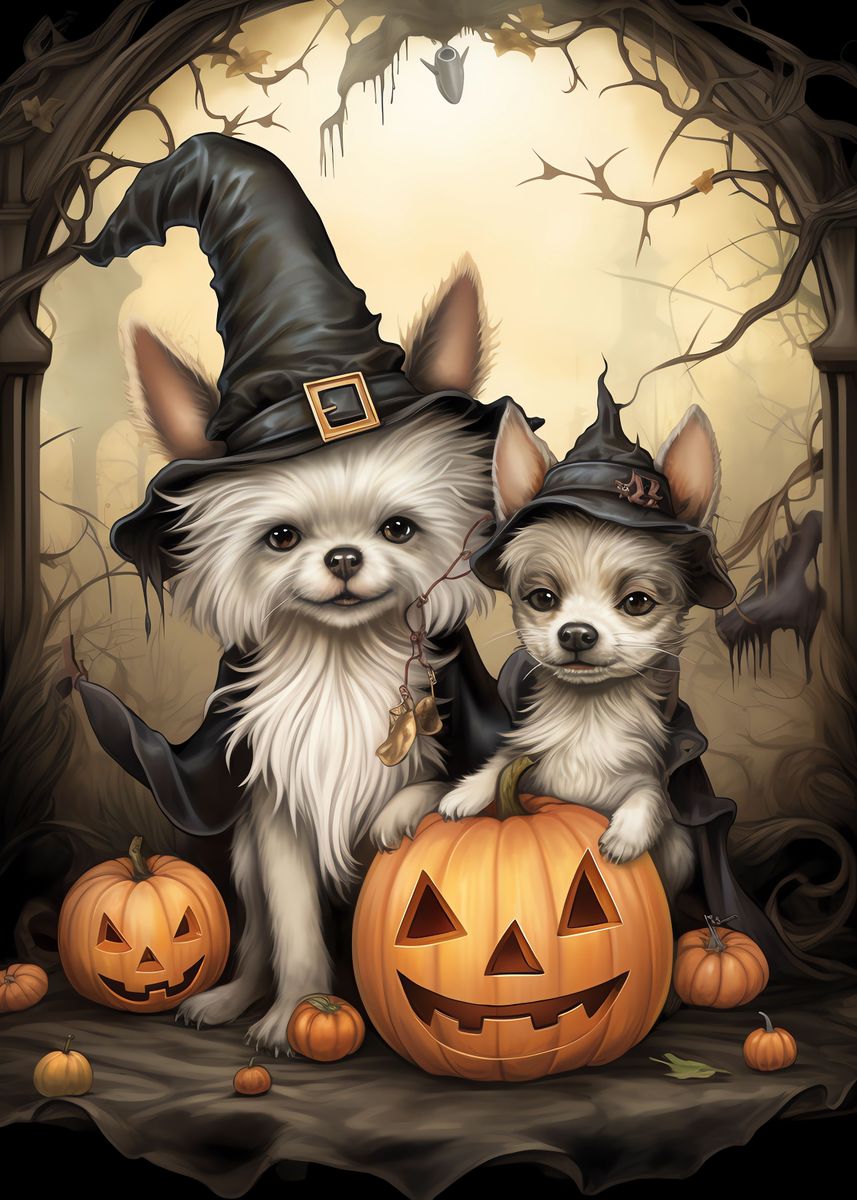 halloween dogs wallpaper