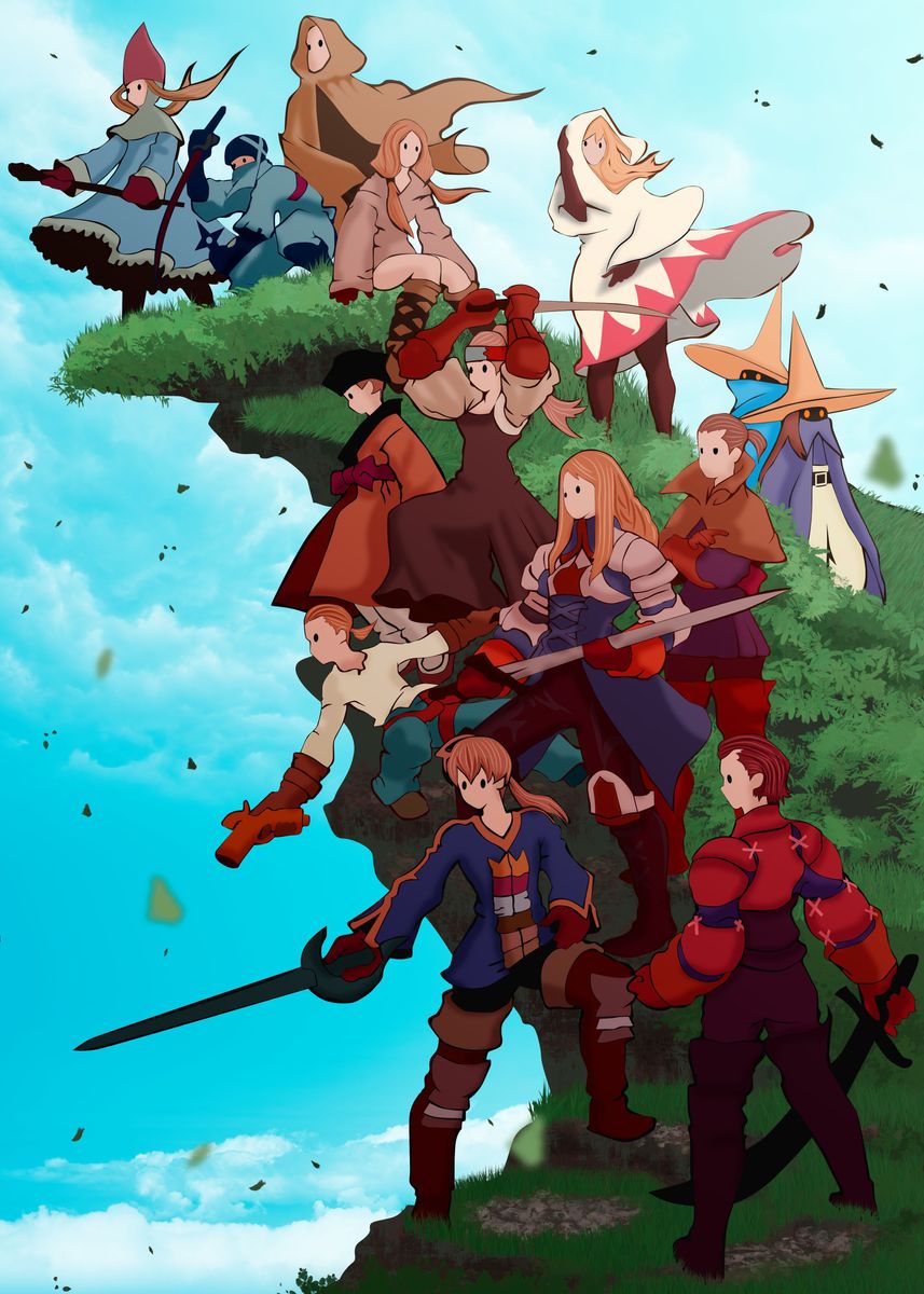 Final Fantasy Tactics Poster Picture Metal Print Paint By Geeks