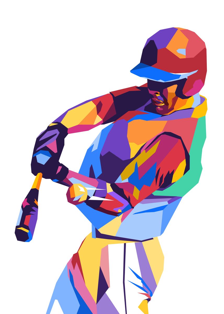 'Baseball Pop Art' Poster by Ro Displate