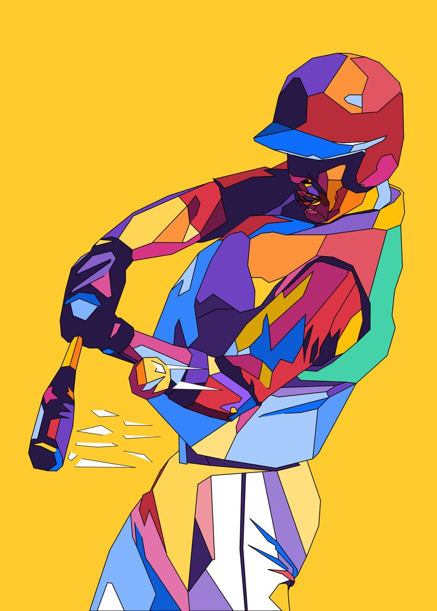 ‘Baseball Pop Art’ Poster by Ro | Displate