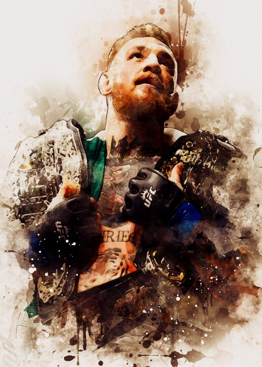 'Conor McGregor' Poster, picture, metal print, paint by Paul C. Lane ...