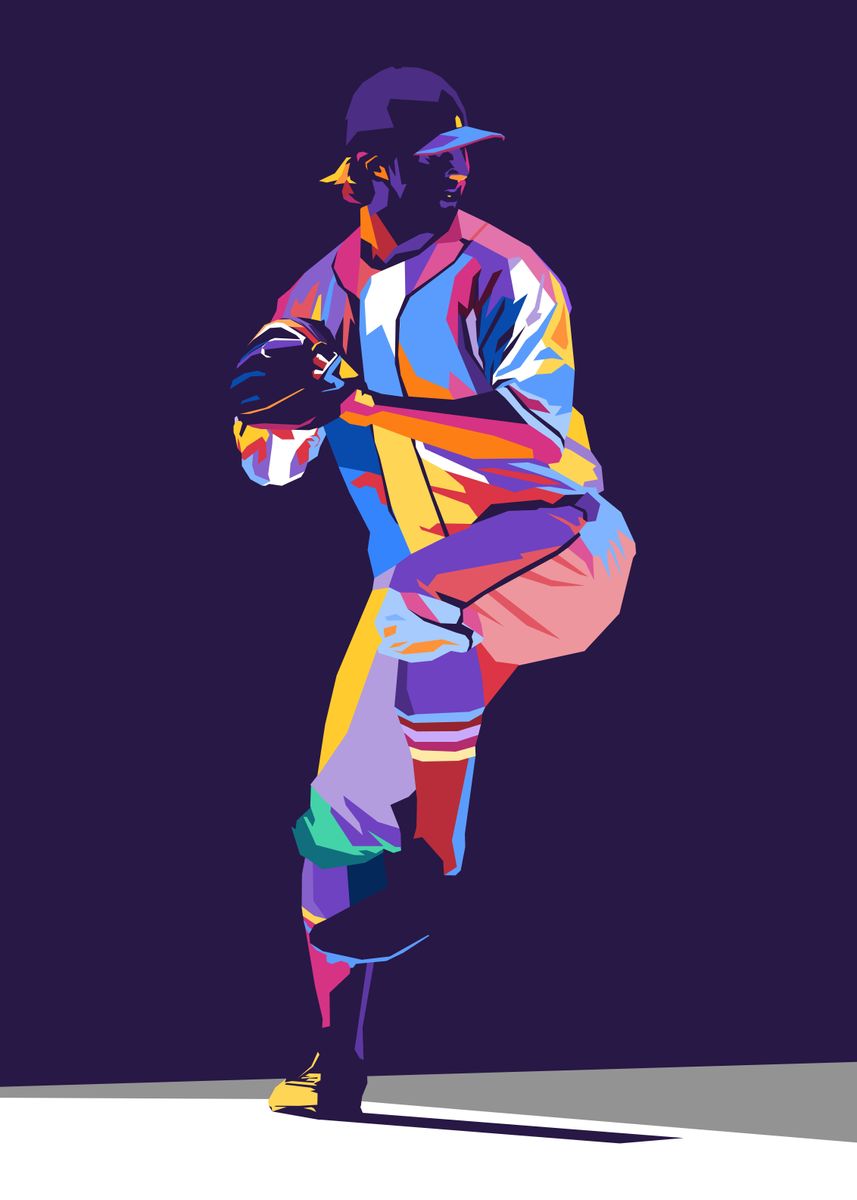 'Baseball Pop Art' Poster by Ro | Displate