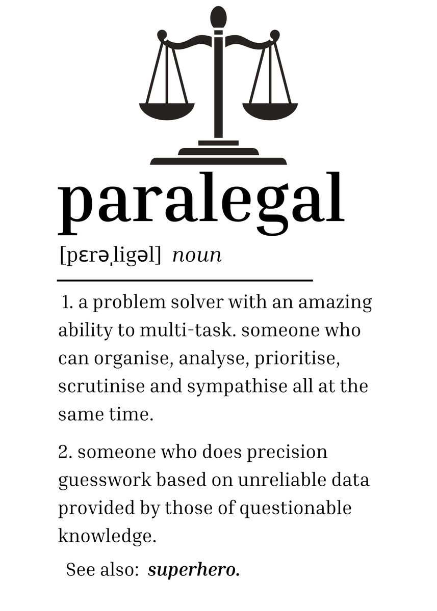 'paralegal definition ' Poster by teehowa timlset Displate