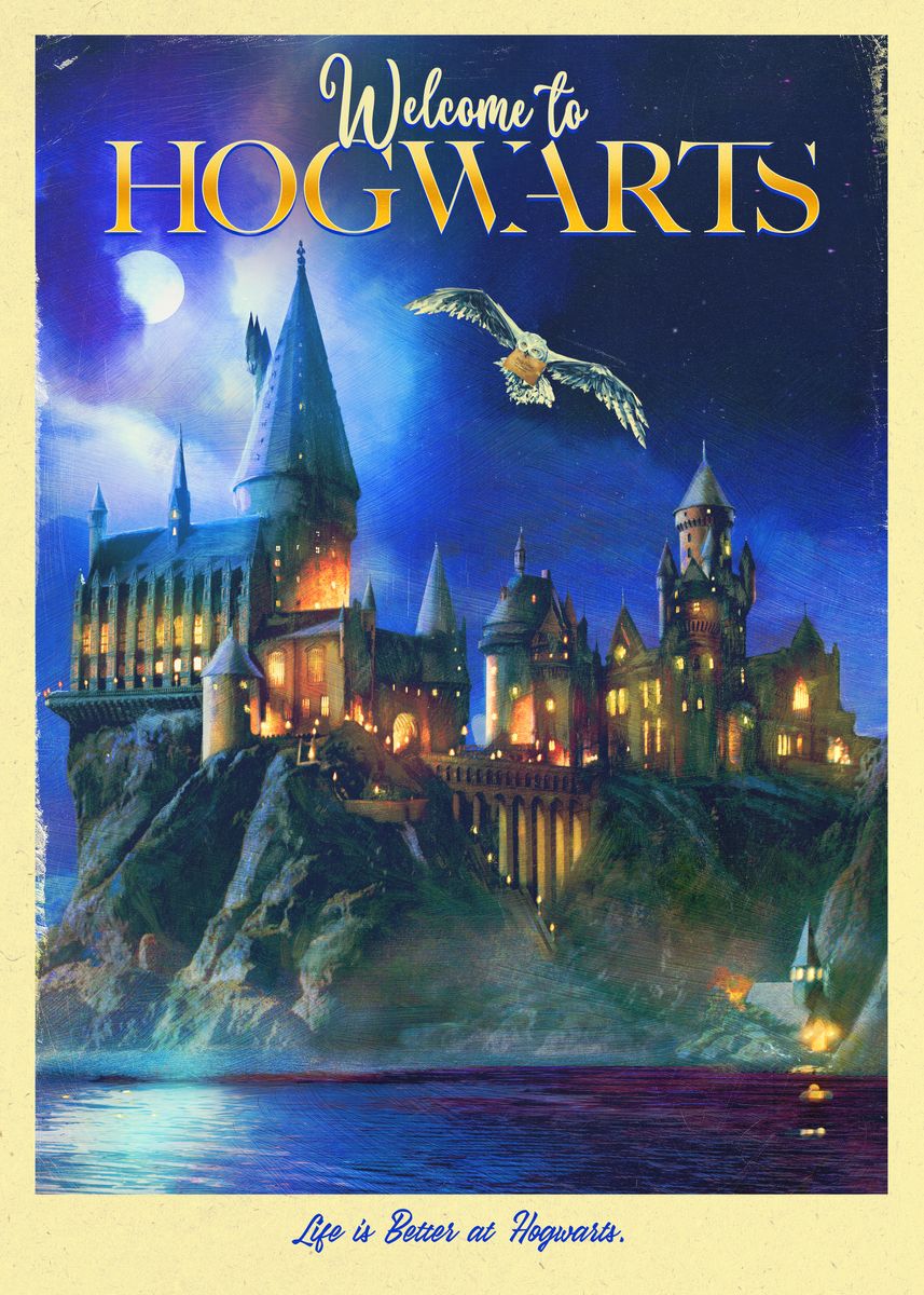 'Welcome to Hogwarts' Poster, picture, metal print, paint by Wizarding ...