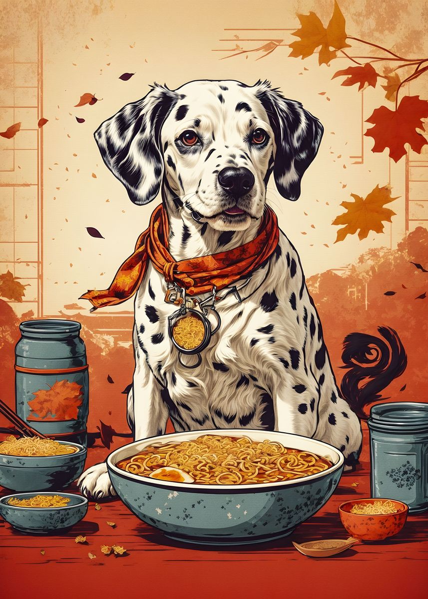 'Dalmatian Dog' Poster, picture, metal print, paint by Dream Reality ...