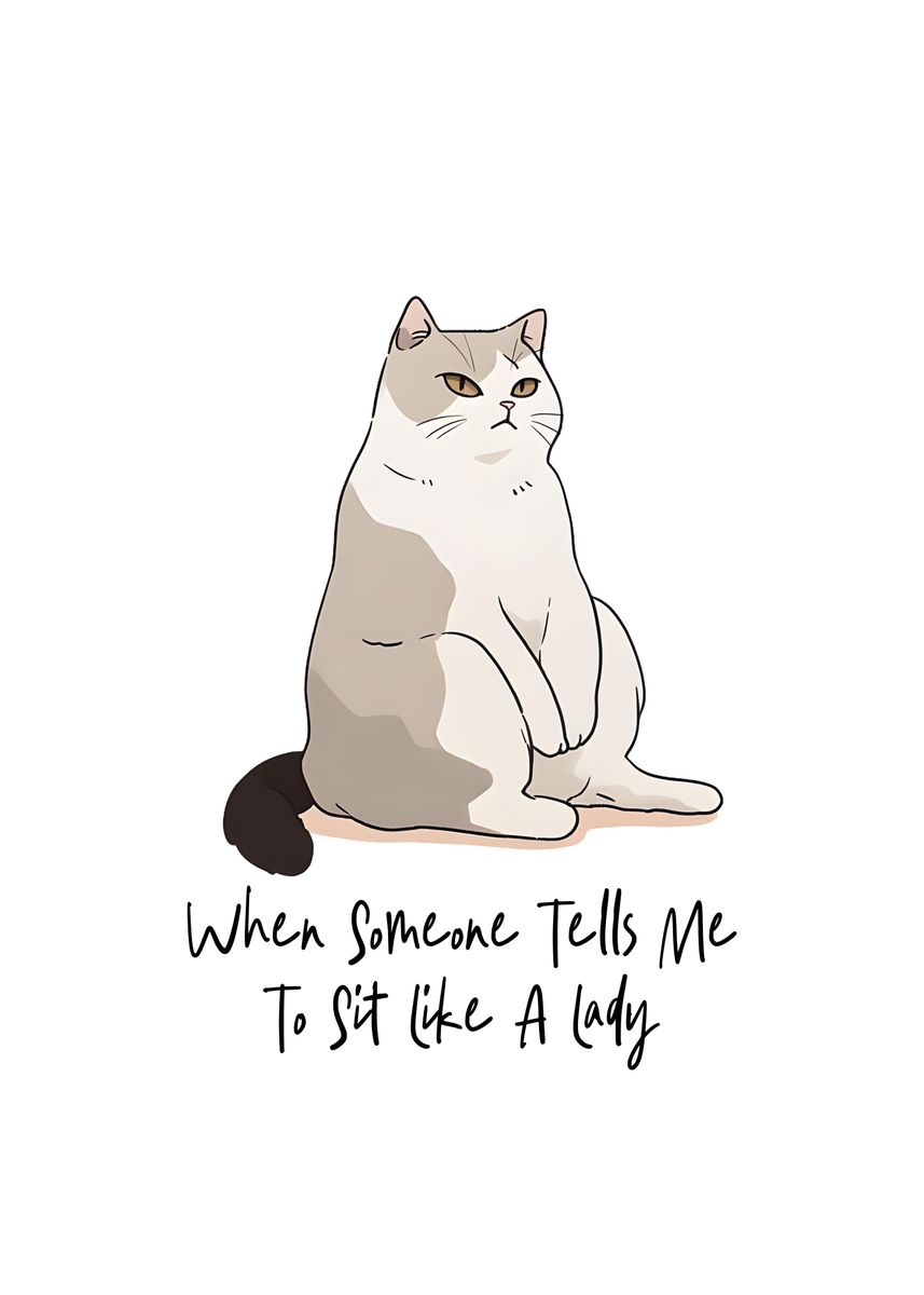 'Who cares Funny Cat Meme' Poster by TopBuset Store | Displate