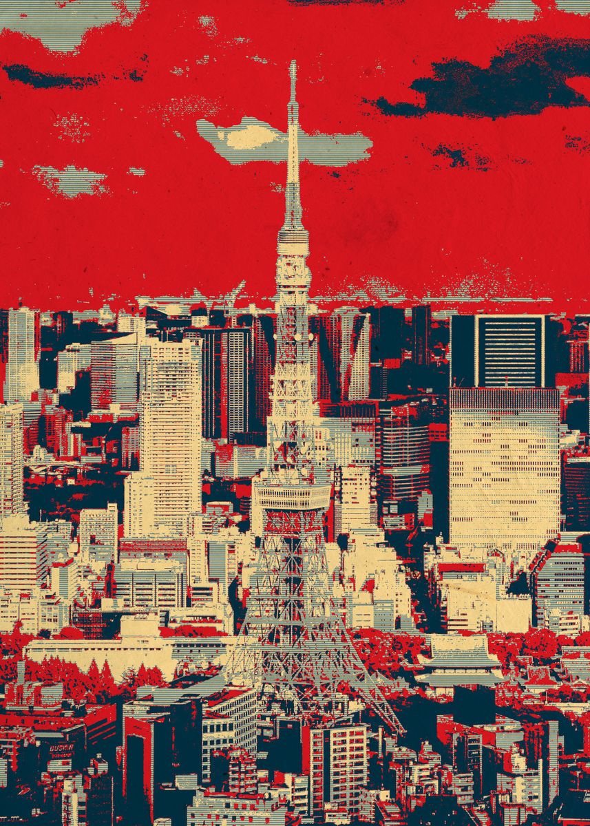 'Tokyo City' Poster, picture, metal print, paint by Zhidane Al dhaer ...