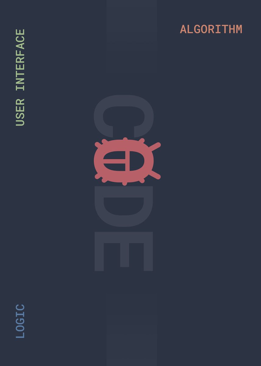 'Code Bug' Poster by Wisnu Harjanta Displate