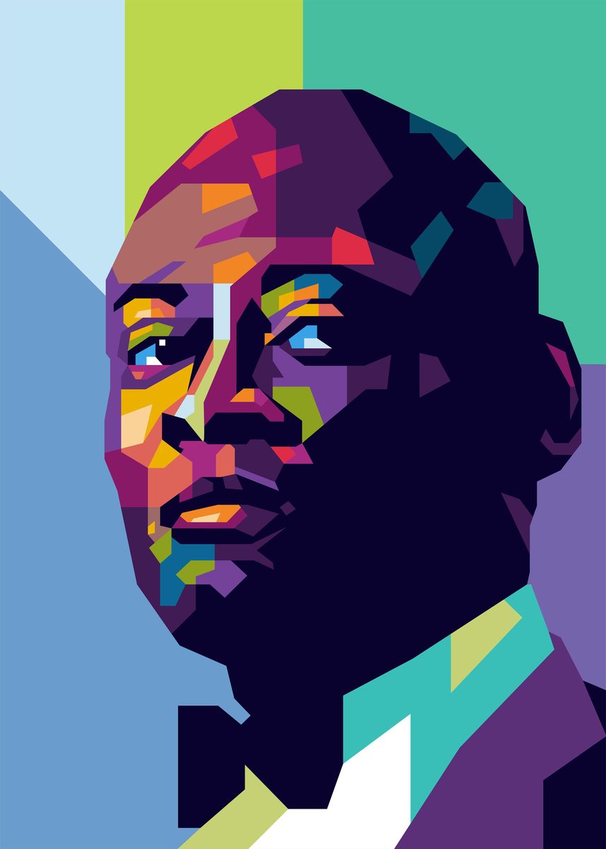 'Khalid Abdul Muhammad' Poster by Mas Nono | Displate