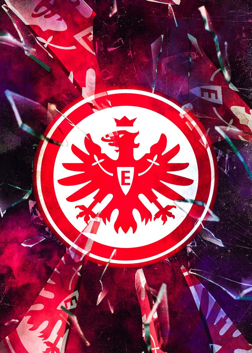 'Eintracht Frankfurt ' Poster, picture, metal print, paint by David Pup