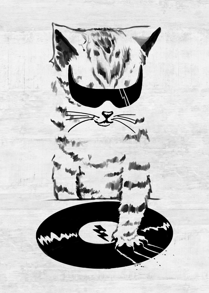 'DJ Scratch' Poster by Elan Harris Displate