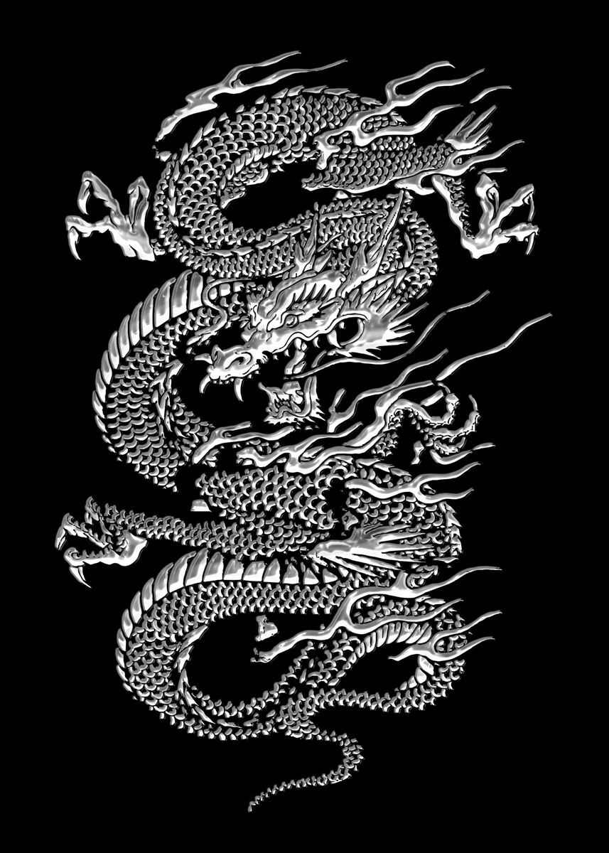 'dragon' Poster, picture, metal print, paint by Monggo Kerso | Displate