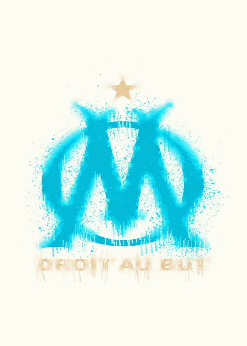 'Olympique De Marseille' Poster, picture, metal print, paint by ...