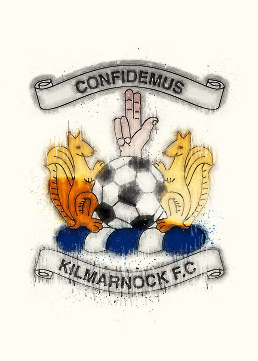 'Kilmarnock FC' Poster, picture, metal print, paint by EstellKirlin