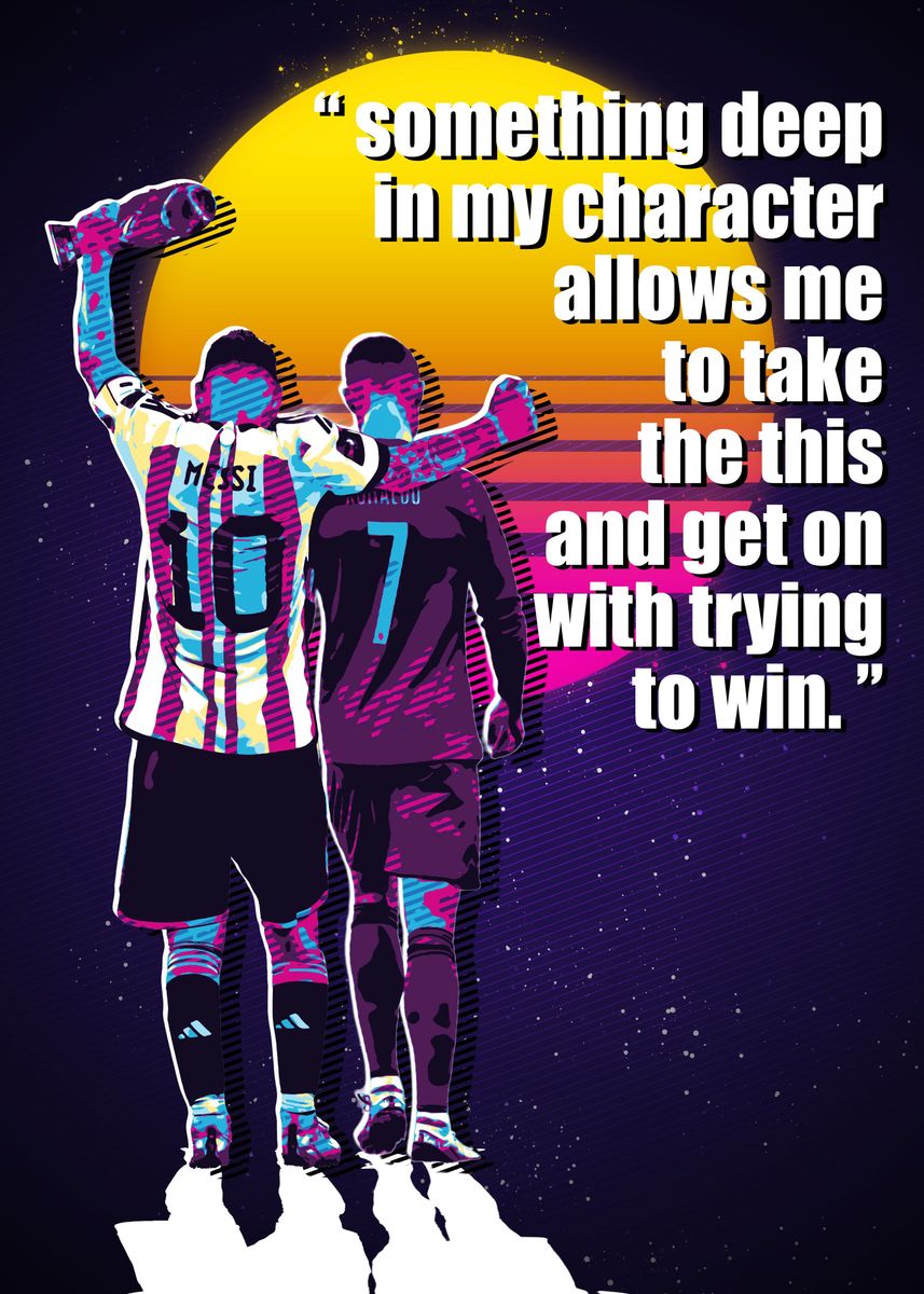Ronaldo X Messi Quotes Poster Picture Metal Print Paint By ronaldo-x-messi-quotes-poster-picture-metal-print-paint-by