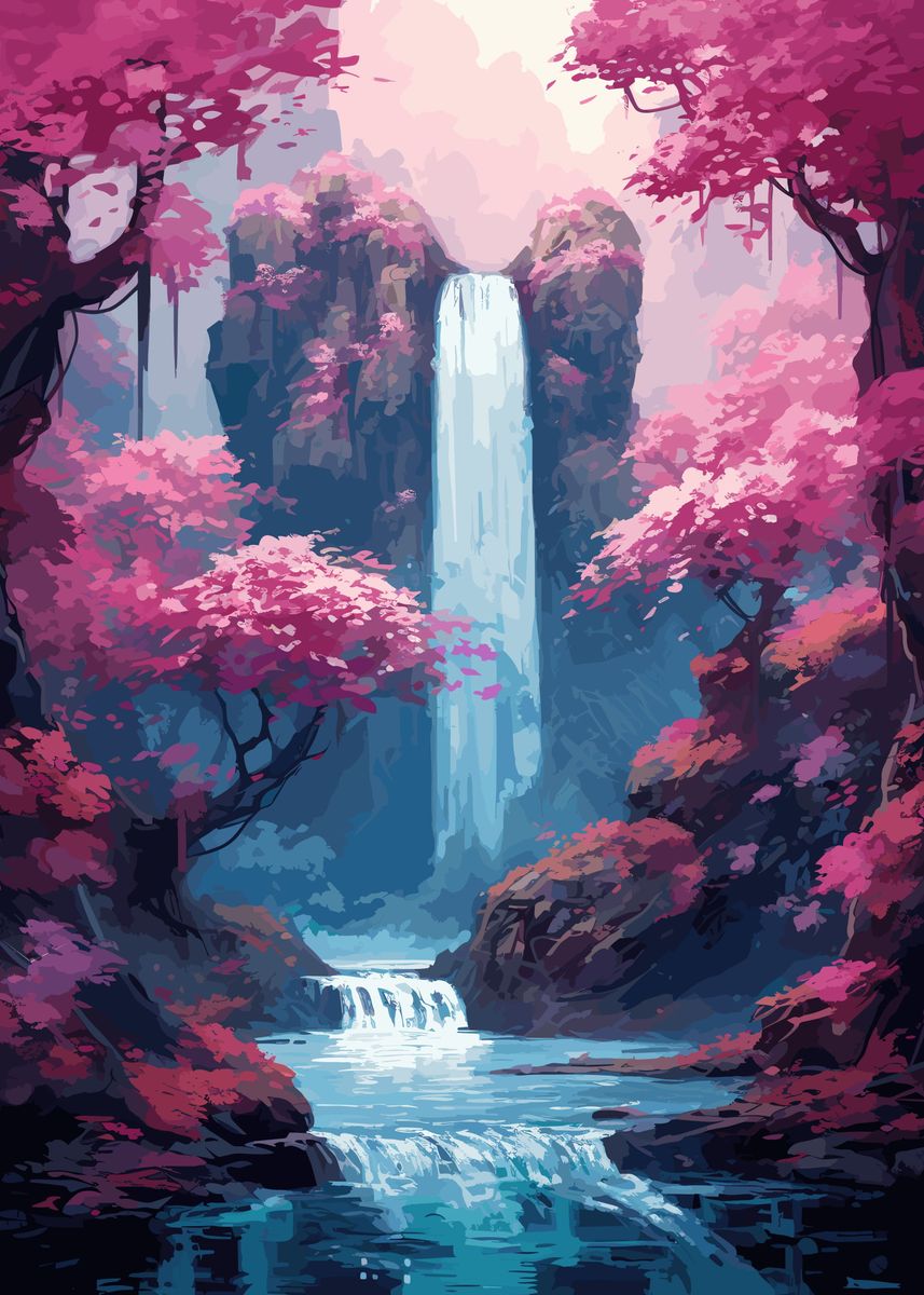 'Fantasy Landscape' Poster by Teri Webster | Displate