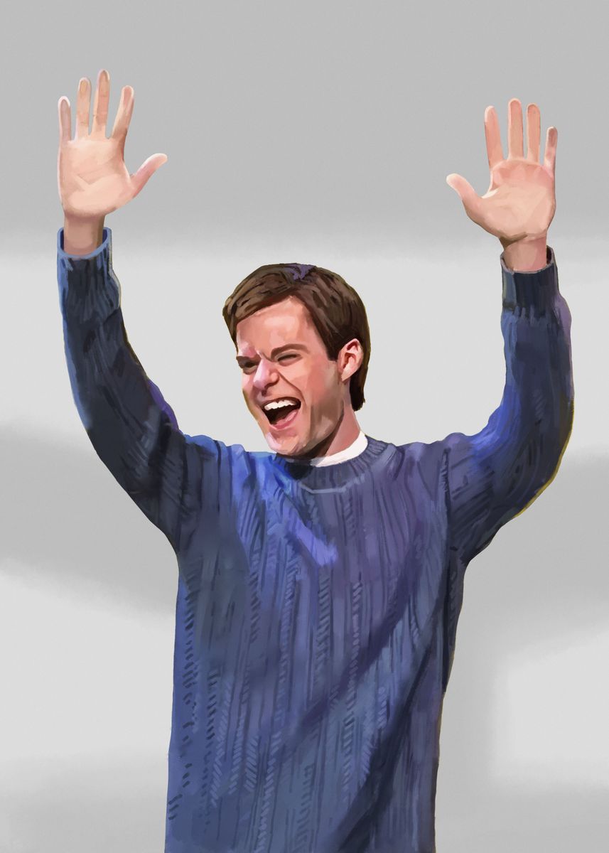 'Bill Hader Dance Meme ' Poster, picture, metal print, paint by Mashz