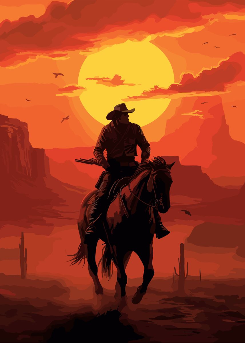 'Red Dead Redemption' Poster, picture, metal print, paint by Alita ...