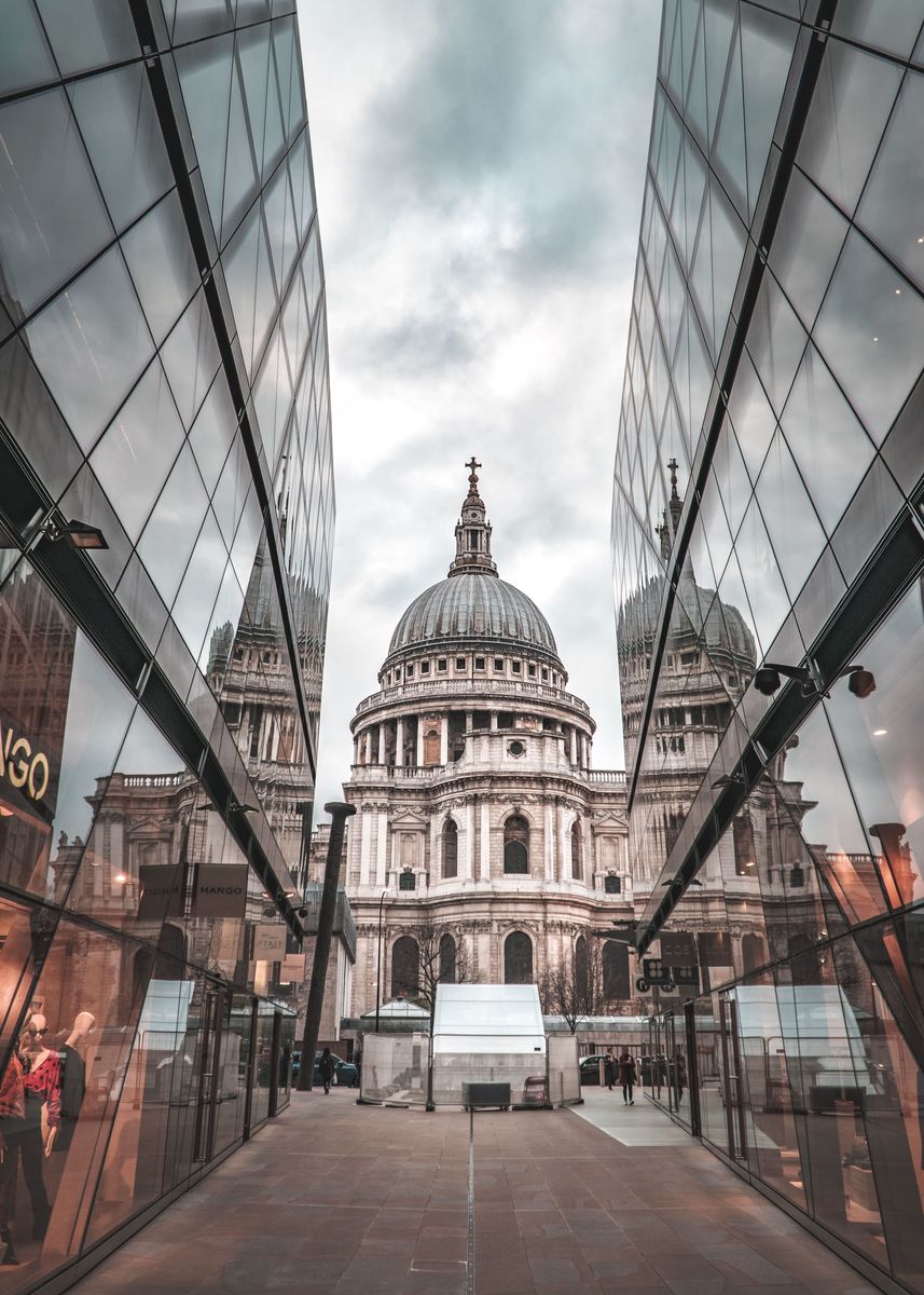 'St Paul Cathedral London' Poster, picture, metal print, paint by Matt ...