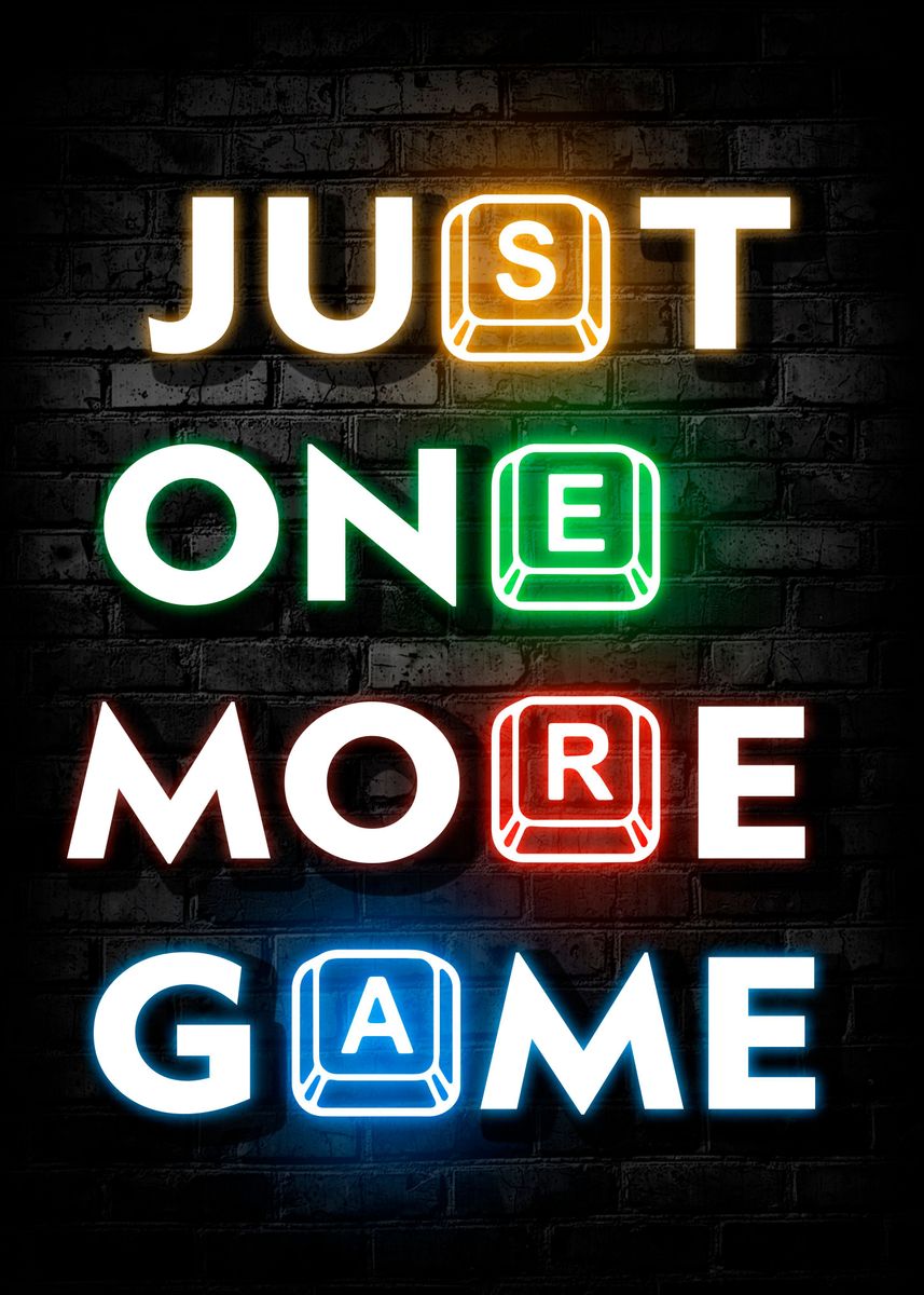 'Gaming Neon' Poster, picture, metal print, paint by Metal Posters ...