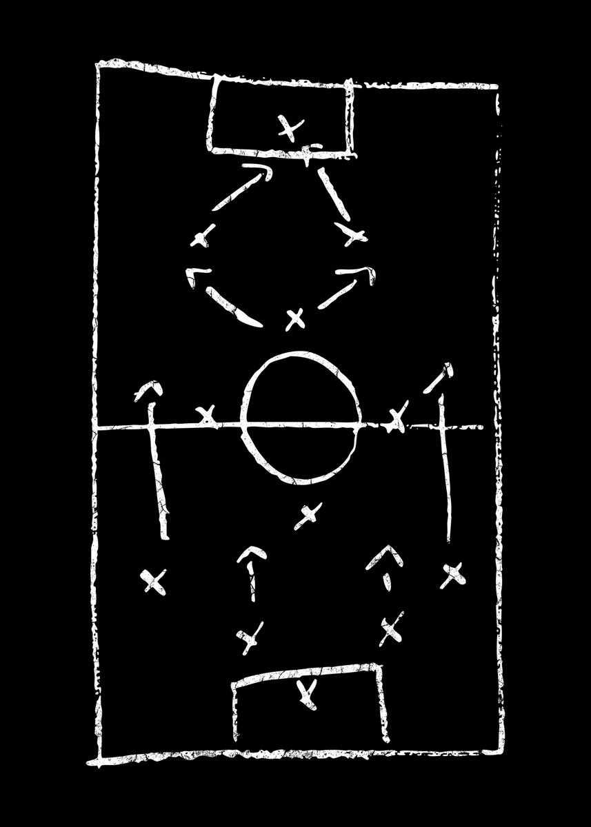 'black and white soccer' Poster by Unlikelyinch Displate