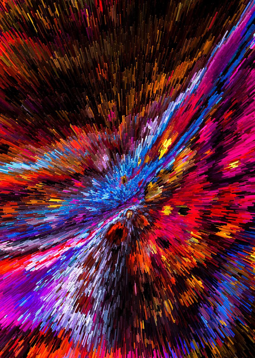 'Abstract Acrylic Painting' Poster, picture, metal print, paint by