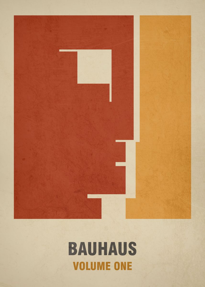 'BAUHAUS VOLUME ONE' Poster, picture, metal print, paint by KIMIDIGI