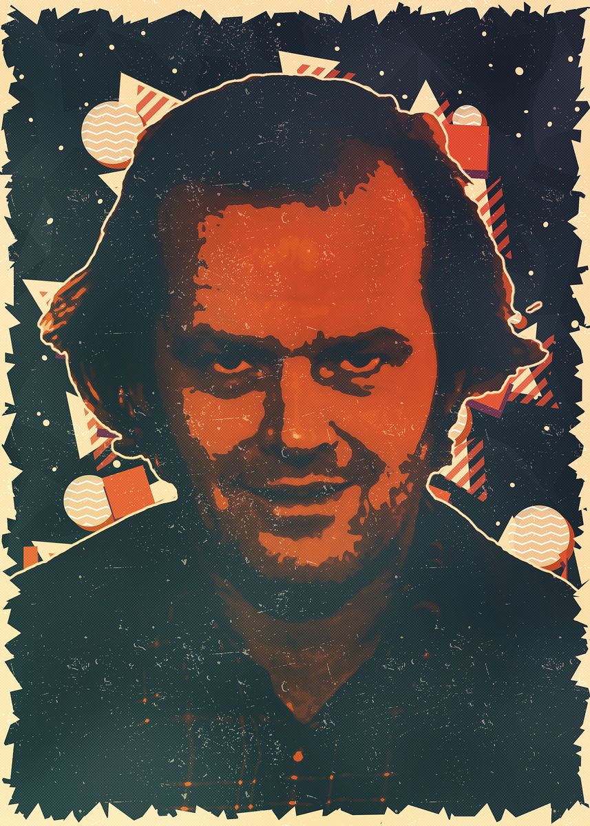 'jack Torrance Horror Art' Poster, Picture, Metal Print, Paint By 