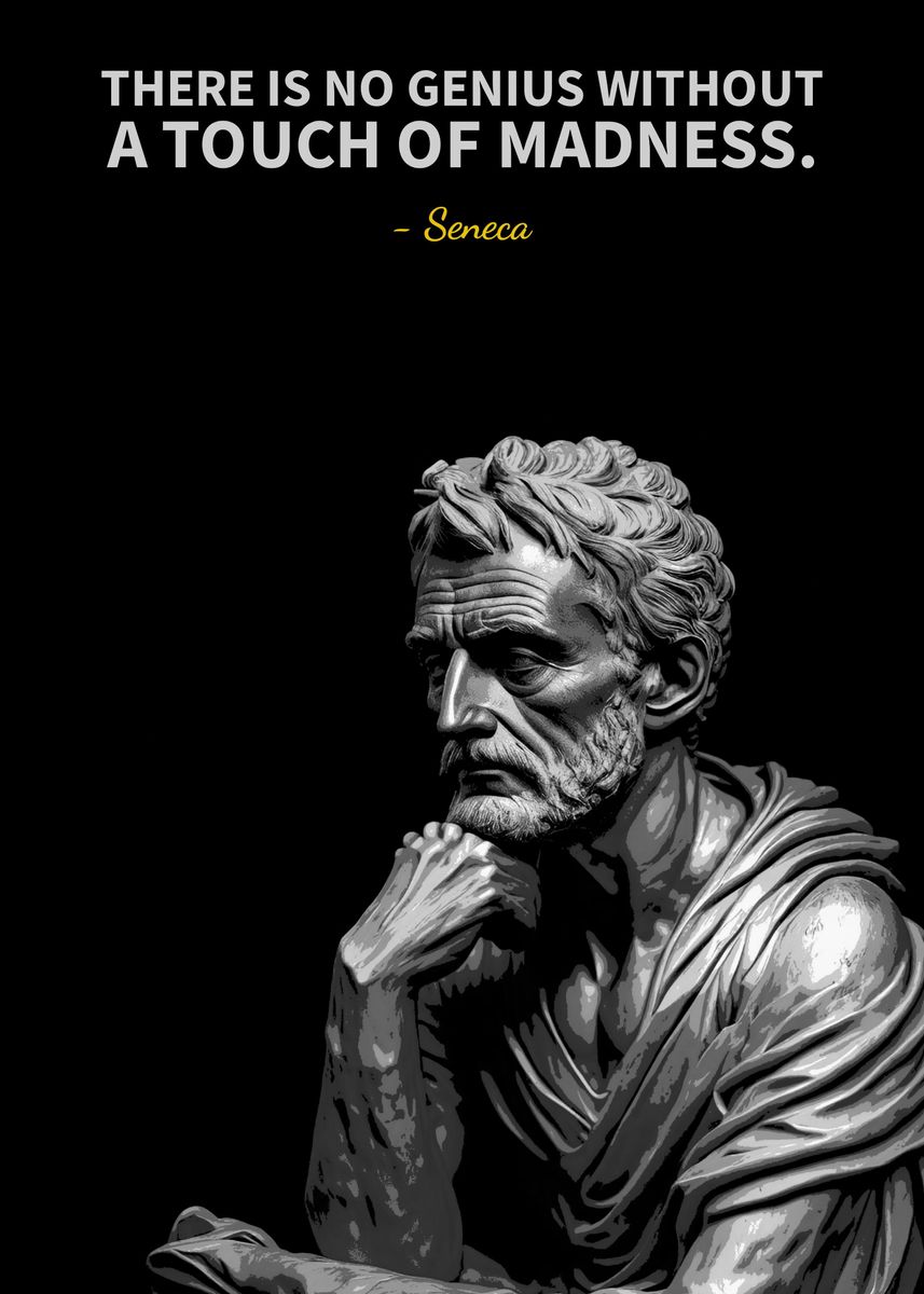 'seneca quotes ' Poster, picture, metal print, paint by Yoshhhh | Displate