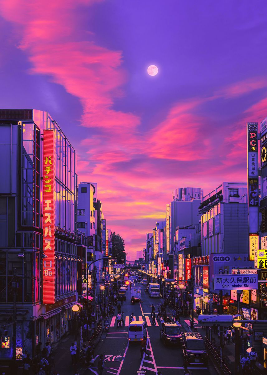 'Shin Okubo' Poster by Yagedan | Displate