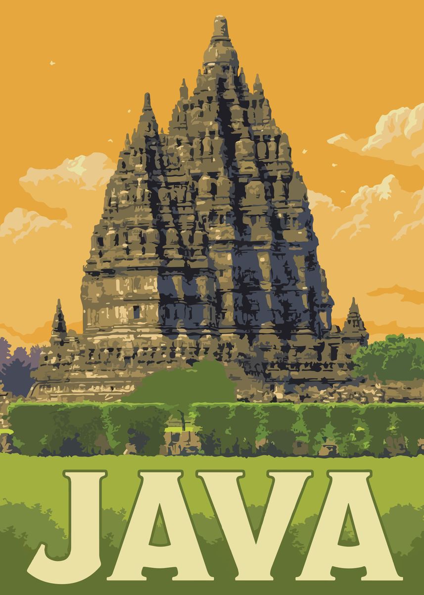 'Travel to Java' Poster, picture, metal print, paint by Addolf ...