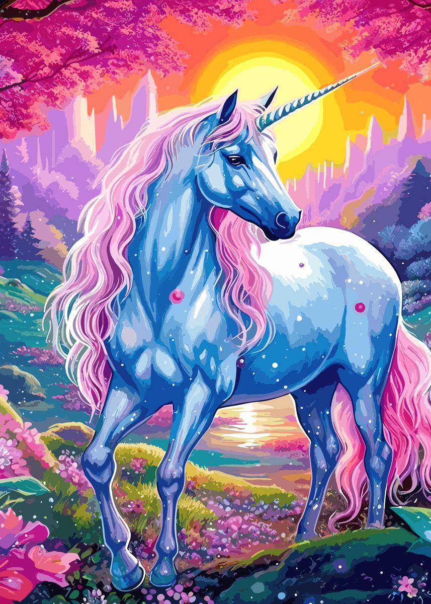 'Magic Unicorn' Poster, picture, metal print, paint by Ardyce Behn ...