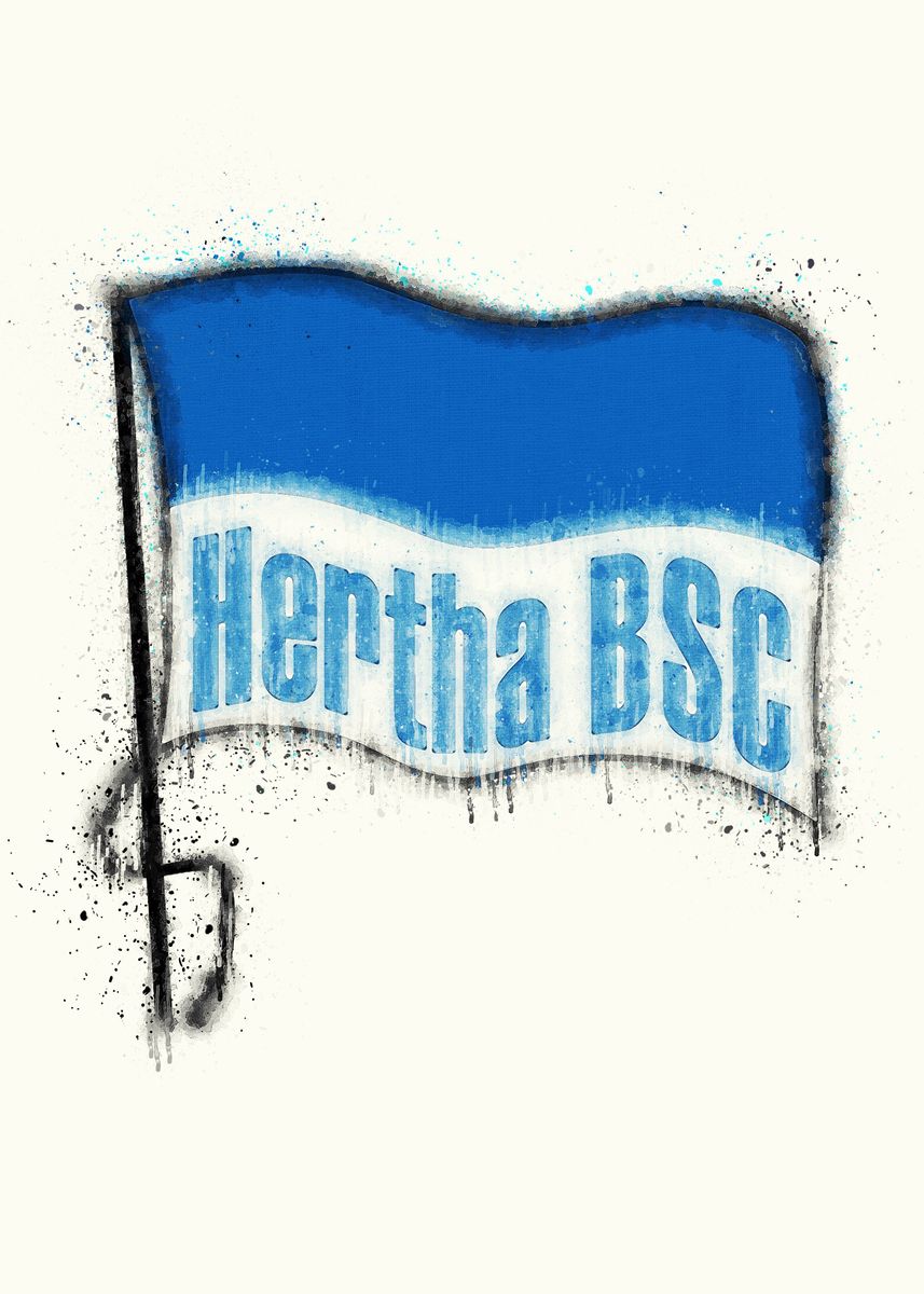 'Hertha BSC Berlin' Poster, Picture, Metal Print, Paint By ...