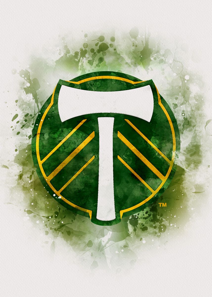 'Portland Timbers ' Poster, picture, metal print, paint by Eleanor