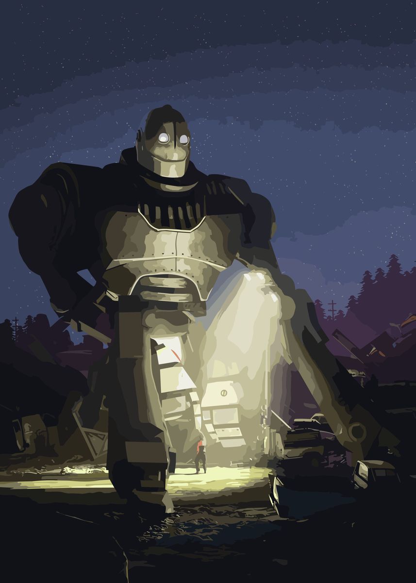 'iron giant' Poster, picture, metal print, paint by Samuel Barocoz ...