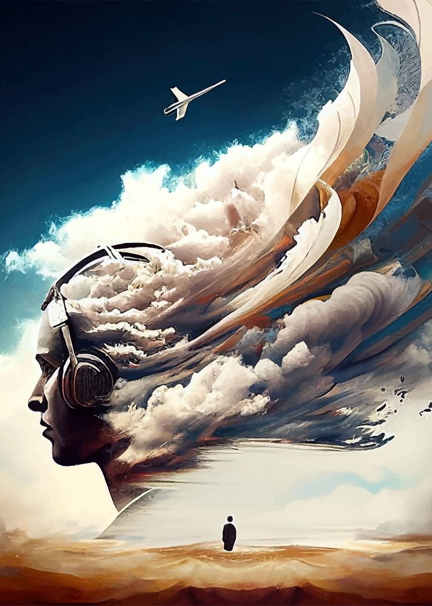 'Music of Air' Poster by tinalamber Displate