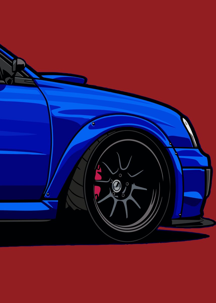 'Vector Car' Poster by YURE 27 Displate