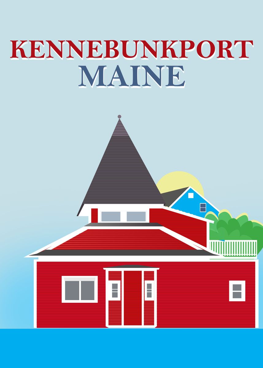 'Kennebunkport Maine' Poster by Ahmad Almadhoun Displate