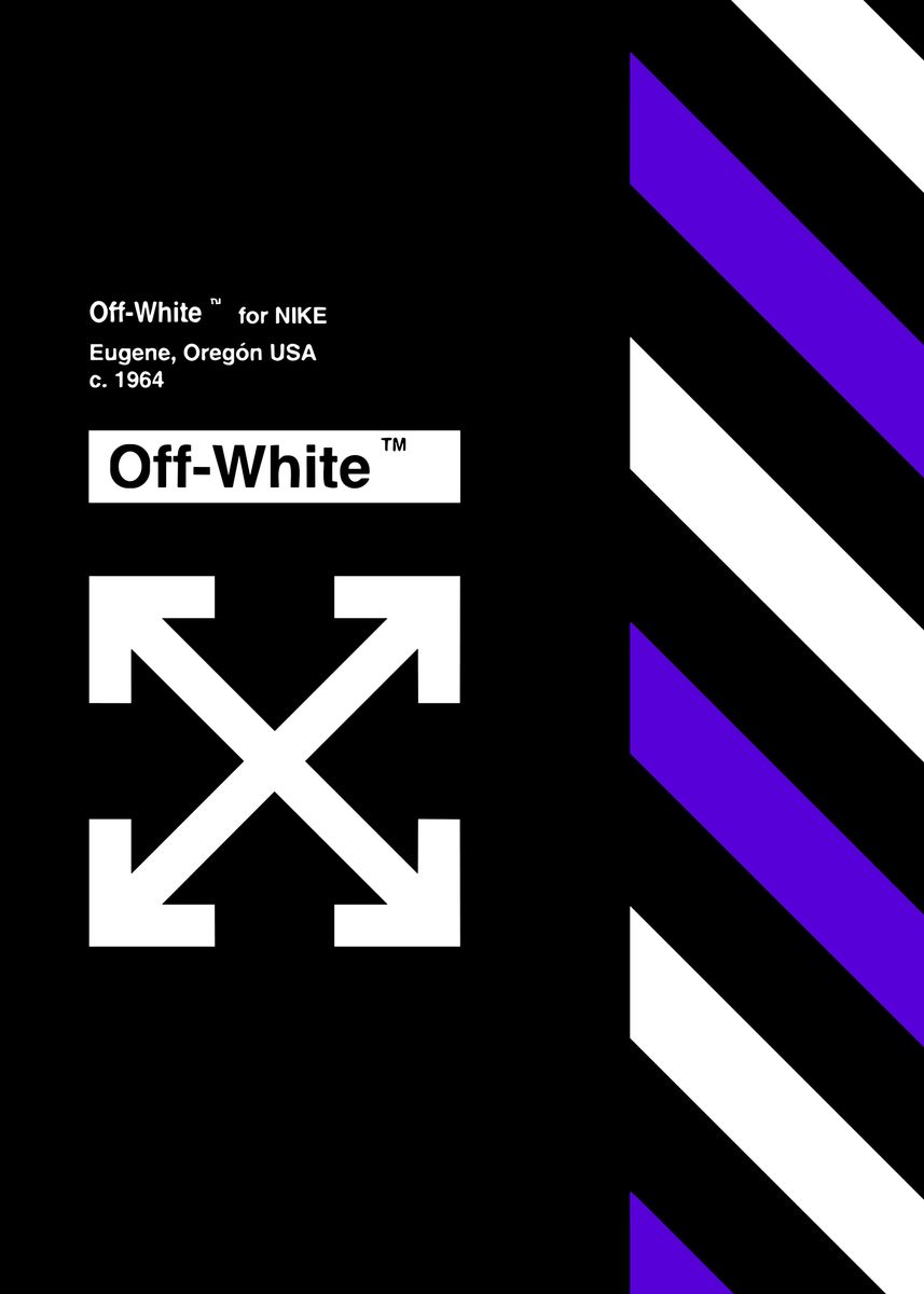 'Off White' Poster, picture, metal print, paint by Javeline E | Displate