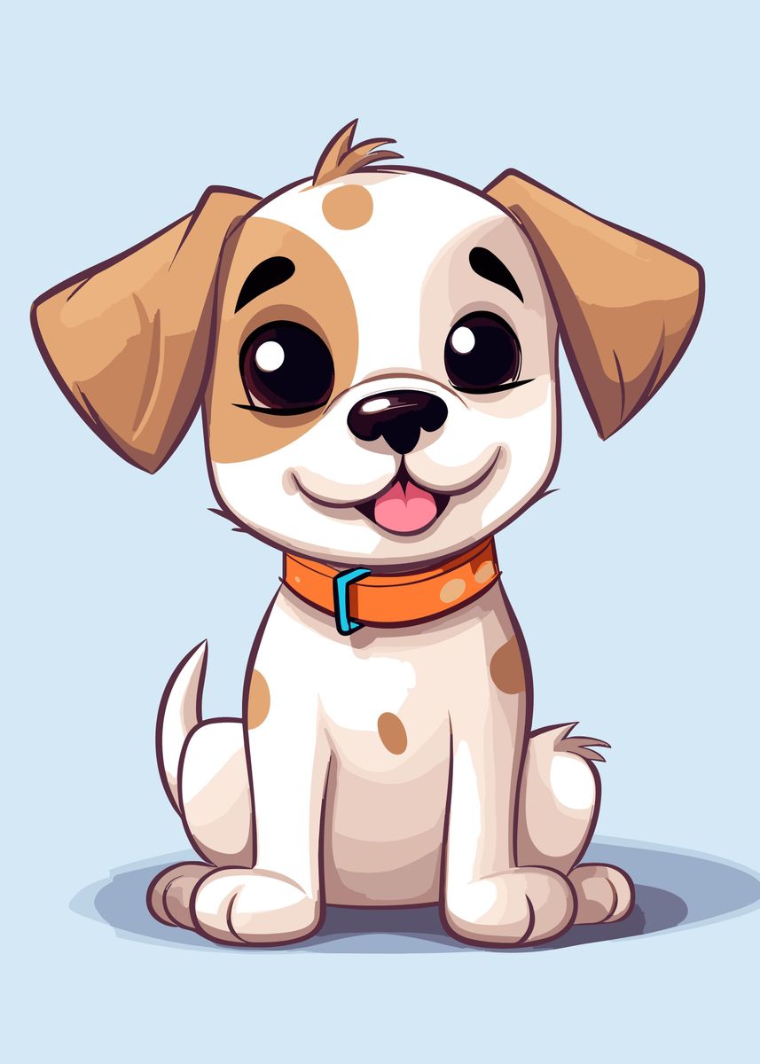 'cute dog animal' Poster by Jordanne Head Displate